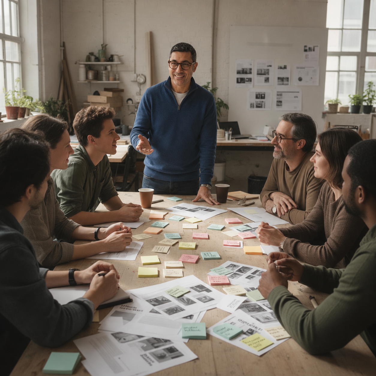 A facilitated workshop in progress
